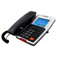 maxcom kxt709 telefono de sobremesa negroplata