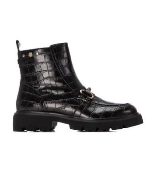 Carmela para mujer. 16254801-NEGRO Botines 162548 negro (39), Plano, 1 a 3cm, Cremallera, Casual