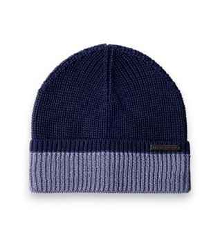 Hackett London para hombre. HM0400122 Gorro Merino azul marino (OSFA), Casual, Lana