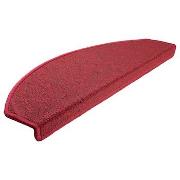 Felpudos Para Escaleras 30 Piezas 65x24x4 Cm Rojos Semicirculares Grandes