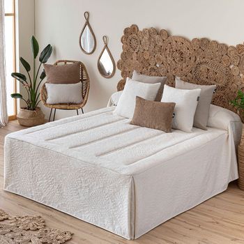 Colcha Edredón Manises Blanco, 90cm