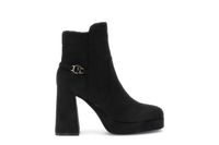 botin de mujer en microfibra con complemento personalizado black