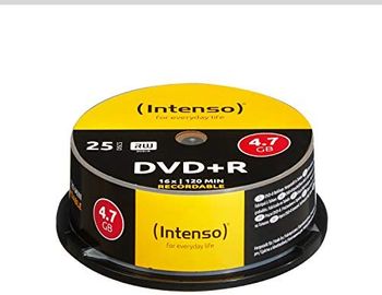 Intenso DVD + R 4, 7 GB 16 x Speed - Pernos Cake Box