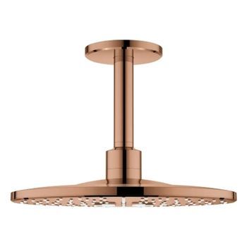 Conjunto De Ducha De Techo Grohe Rainshower Smartactive 310 Con Brazo 142 Mm, 2 Chorros, Bronze, 26477da0