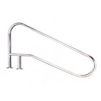 pasamanos baranda de bajada piscina l1362 mm acero inoxidable aisi 316 dos puntos de apoyo con refuerzo interno inclinado un escalon