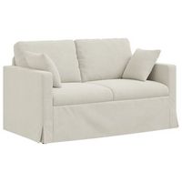 sofa crema 138 x 78 x 80 cm terciopelo vidaxl
