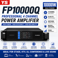 amplificador de potencia digital profesional ys fp10000q de 4 canales clase td amplificador de audio con fuente de alimentacion conmutada para actuaciones en escenario ktv sonido en vivo para dj