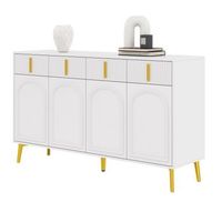 aparador - mueble para salon y comedor - mdf - blanco 140x38x82cm