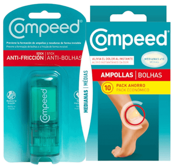 Compeed Stick Anti Fricción + Compeed Ampollas Medianas 10 uds