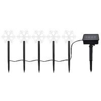 lampara de cesped con energia solar copo de nieve ip44 impermeable led para exteriores lampara de insercion de tierra para paisaje de jardin