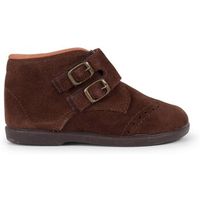 pisamonas botines botitas piel serraje y cinta adhesiva adorno hebillas para nino