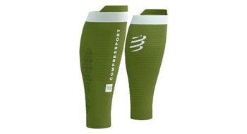 Pantorrilleras de compresion compressport r2 3 0 verde blanco