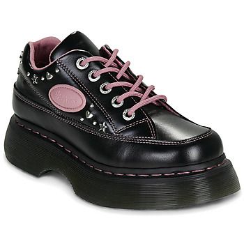 Dr. Martens Zapatos Mujer BUZZ 5 EYE SHOE BLACK MILLED GLOSS para mujer
