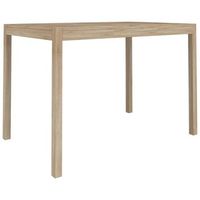 mesa de comedor  mesa de cena madera maciza de acacia 110x70x75 cm