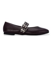 xti para mujer 14640702-burdeos bailarinas 146407 burdeos 37 rojo plano hebilla casual