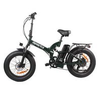 bicicleta electrica univercycle b4 - motor 350w bateria 48v13ah 20 pulgada neumaticos freno de disco hidraulico - verde