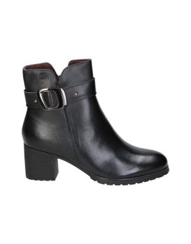Botines De Piel Con Tacón Treintas 4412 Negros 39