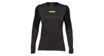 Camiseta de manga larga para mujer fox rawtec negra