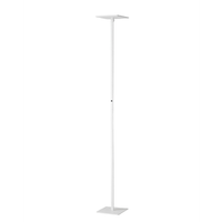 ideal - lampara de pie led blanca orientable de metal h180 cm fabas luce - luz led integrada de 35w cct 3000k 4000k 5000k 6000k