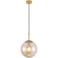 lampara de techo diseno bola - lampara colgante cristal - alvis beige