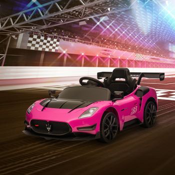 Coche Eléctrico Para Niños De +3 Años Maserati Gt2 Rosa Aiyaplay