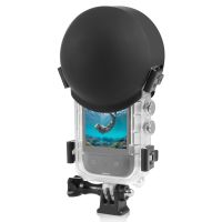 puluz-funda de buceo invisible protector de lente cubierta protectora de silicona para insta360 x3x4x5 tapa de lente accesorios para camaras de accion