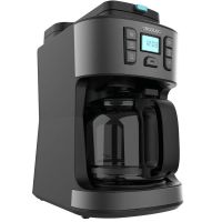 cecotec coffee 66 grind  drop cafetera de goteo digital con molinillo 12 tazas acero inoxidable