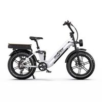 bicicleta electrica onesport ot08 pro doble bateria 48v 36ah fat ebike - blanca