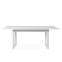 mesa de comedor industrial extensible 10 personas blanca kotor