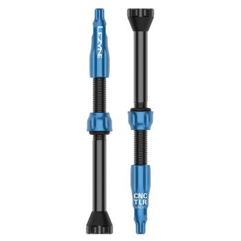 Lezyne CNC TLR Valves - 44mm - Blue