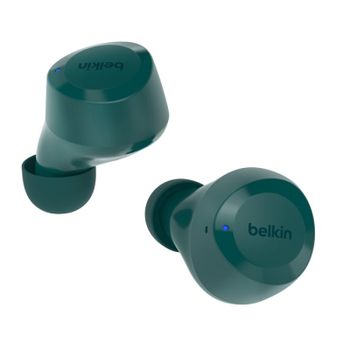 Auricular Belkin SoundForm Bolt Bluetooth 5.2 Verde Azulado IPX4 Intraurales 28h