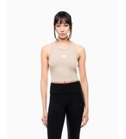 ea7 para mujer 7w001113af14752 top de punto de algodon elastico nude l casual sin mangas  tirantes