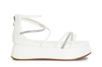 sandalias asimetricas con mignons white