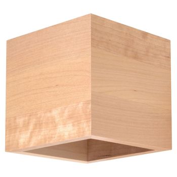 Lámpara de pared madera natural madera alt. 10 cm