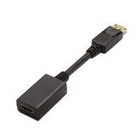 aisens a125-0134 adaptador de cable de vadeo 015 m displayport hdmi negro