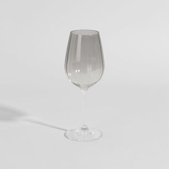 Copa de vidrio gris