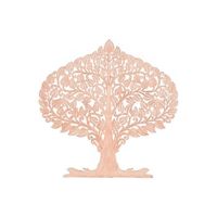decoracion pared mango mdf 122x2x122 arbol natural