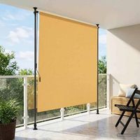 cortina enrollable - accesorio para exterior - poliester y aluminio - arena 120x270cm
