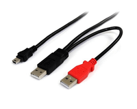 6 ft usb y cable for external