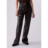 liu jo pantalones pantalones en tejido revestido para mujer