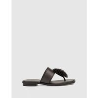 noa harmon sandalias sandalia de dedo petal marron para mujer