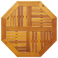 tablero de mesa octogonal madera maciza de acacia 80x80x22 cm vidaxl