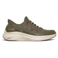 skechers zapatos de tacon slip-ins contour foam verde para mujer