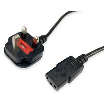 Cable de alimentación Equip 112300 2m BS1363 a C13 negro 250V 10A PVC