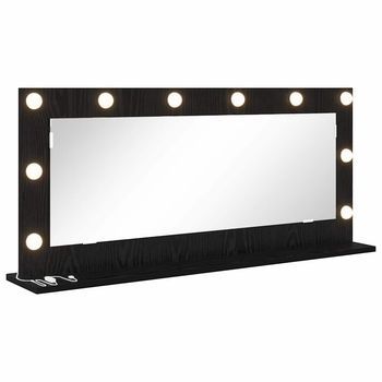 Espejo De Tocador Roble Negro 100 X 45 X 18 Cm Rectangular Vidaxl
