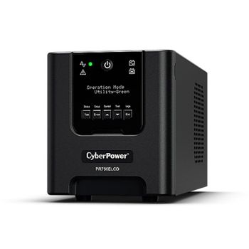 Sai CyberPower 750VA Batería de Plomo Ácido 12 Minutos Onda Senoidal Pura LCD 6 Salidas
