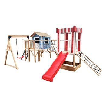 Parque Infantil Incl. Columpio Y Tobogán Wunderland Azul - 555 X 340 Cm