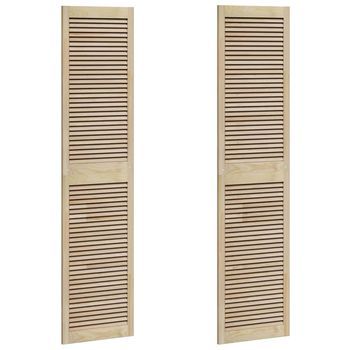 Puerta De Armario Con Puerta 2 Uds. Natural 201 X 2,1 X 49,5 Cm Vidaxl