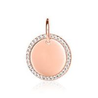 colgante para mujer de plata 925 rosado con circonita cubica