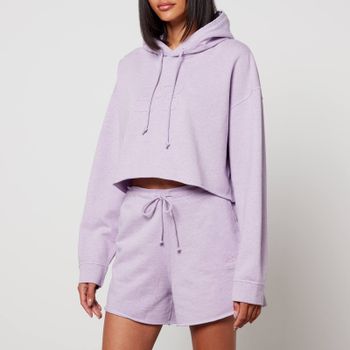 Ganni Isoli Cropped Organic Cotton-Jersey Hoodie - L/XL